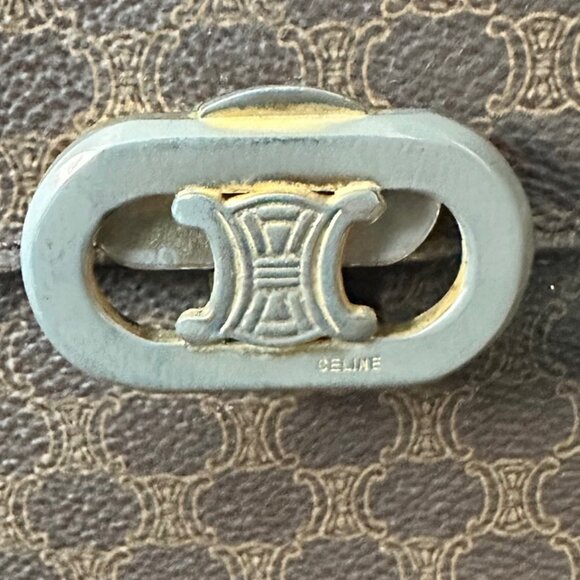 Celine Macadam Canvas Shoulder Bag PVC Leather - GUC - Picture 4 of 11